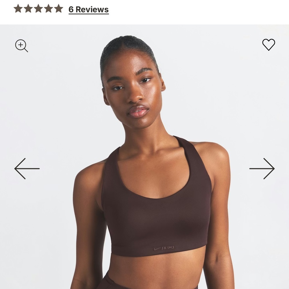 SKIMS Nine Racerback Sports Bra in Phoenix